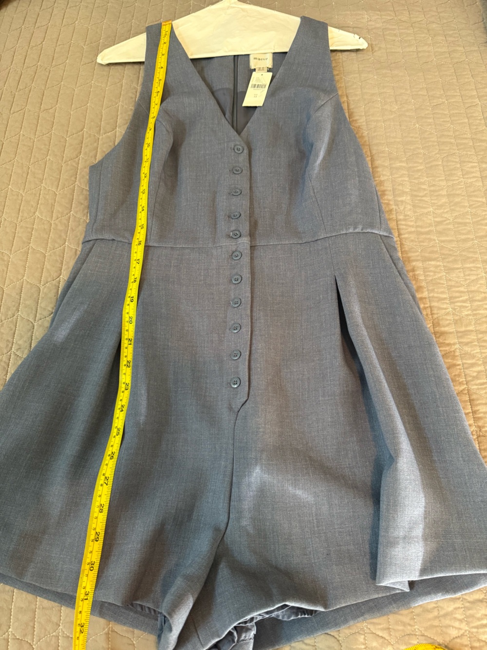 NWT Anthropologie’s Maeve Halter Button-Front Romper - Picture 10 of 12